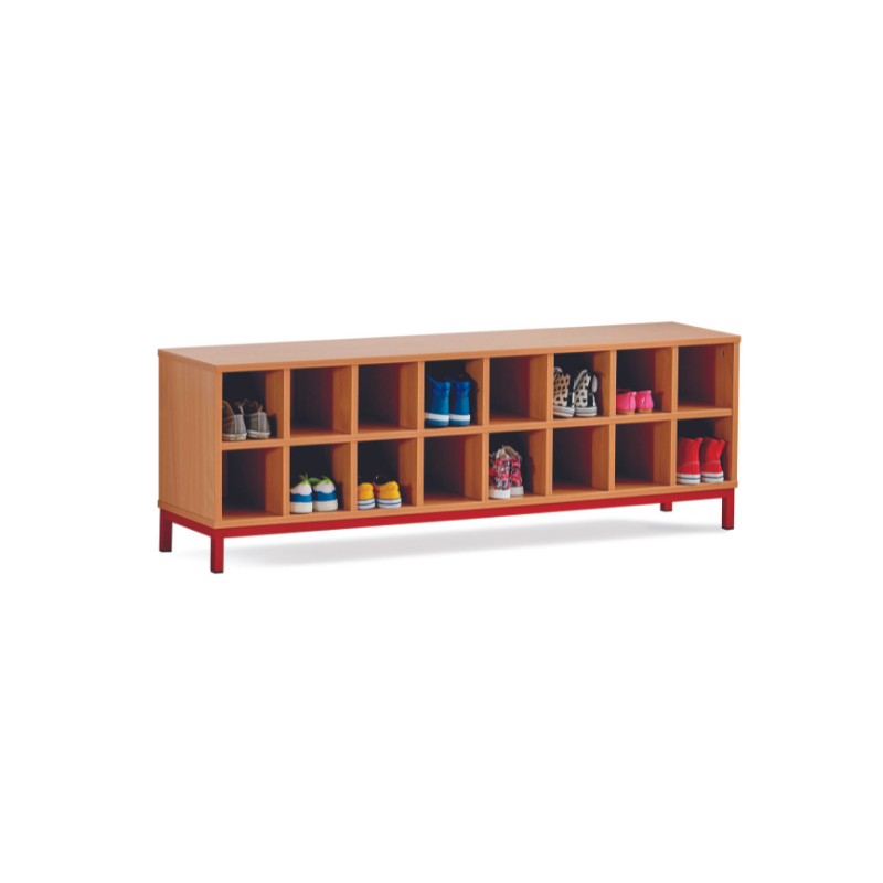 8/16 Compartment Cloakroom Bench