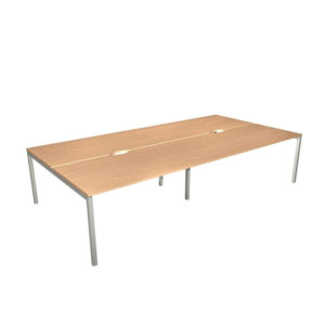 Nova Bench Desking System – 4 Desk Square