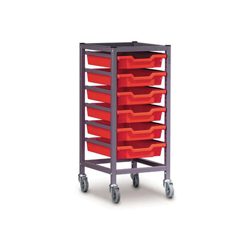 TecniStor Mobile Metal Trolleys – 1 column tray unit