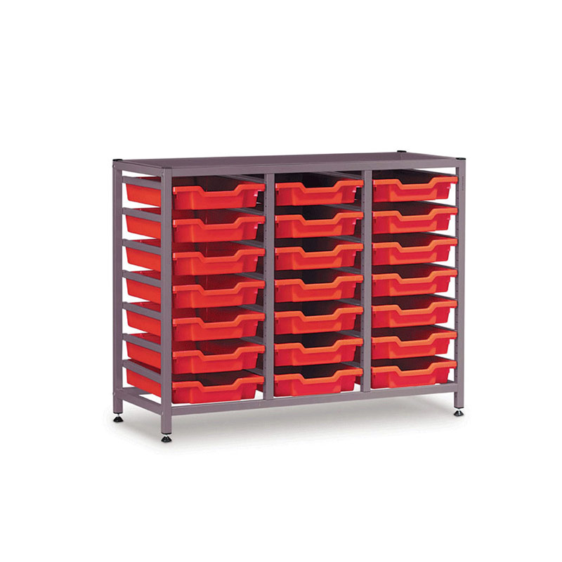 TecniStor Static Low Storage Units – 3 column static tray unit