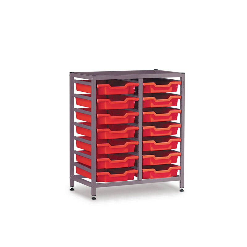 TecniStor Static Low Storage Units – 2 column static tray unit