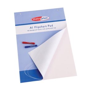 A1 Flipchart Pads 40 Sheets per Pad – Pack of 5 Pads