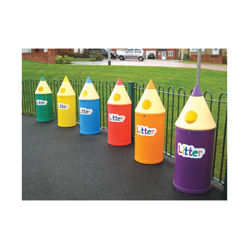 Pencil Bin with ‘Litter’ Letters