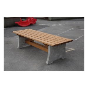 Cotswold Concrete & wood bench (no back)