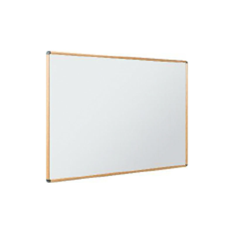 Light oak effect premium aluminium frame whiteboard