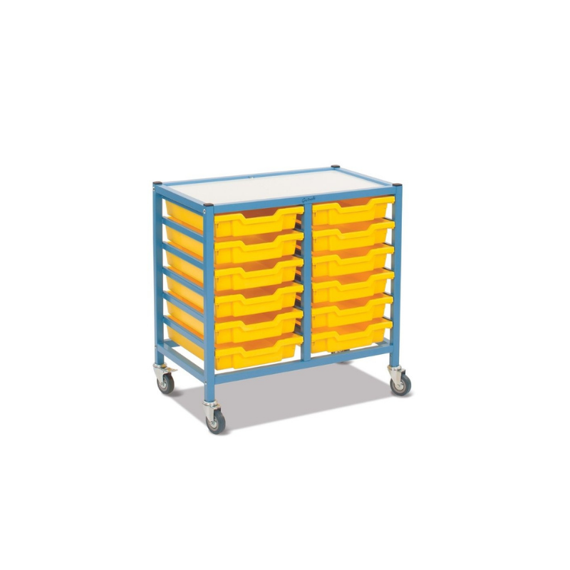 Handistor – Low shallow tray unit, double width