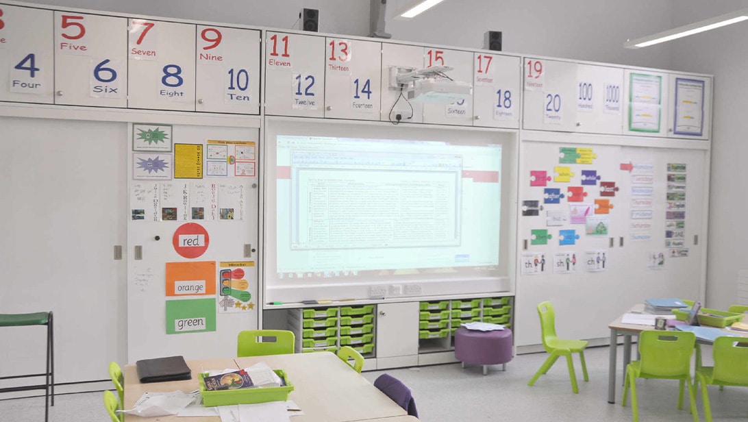 Bespoke teaching walls for schools